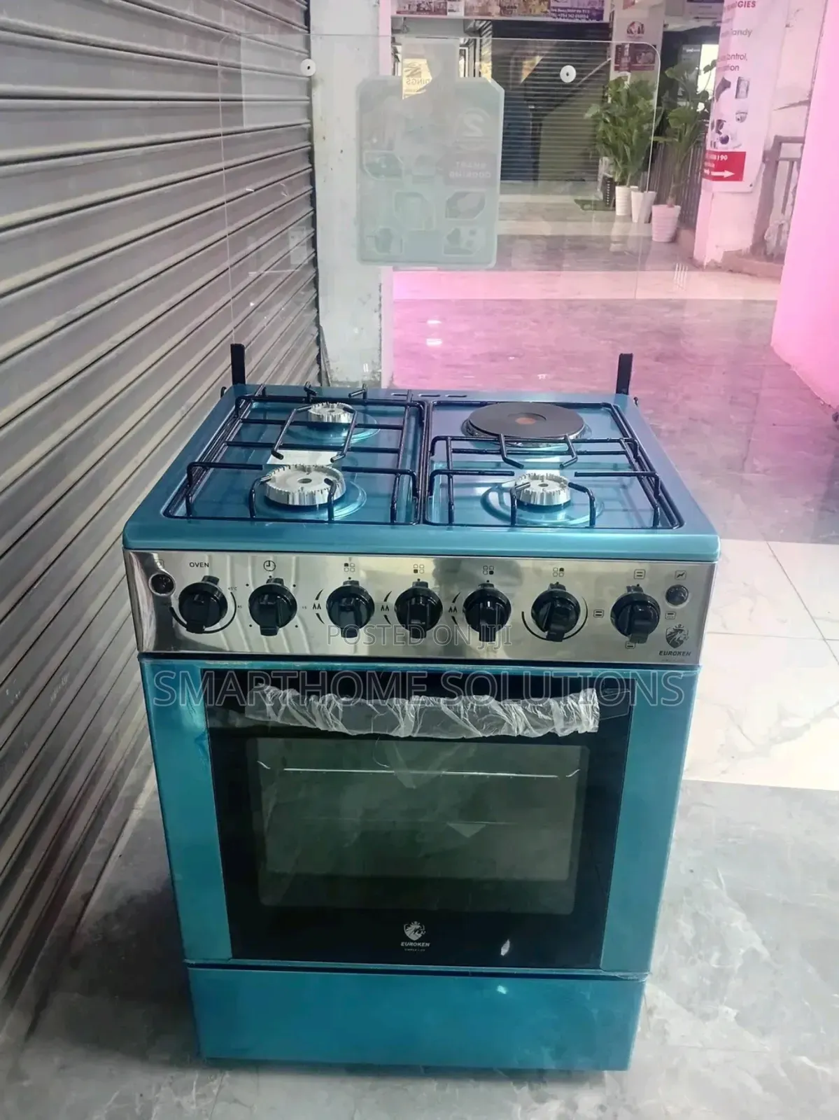 Euroken 3gas+1hot Plate 60*65 Auto Ignition Oven Cooker