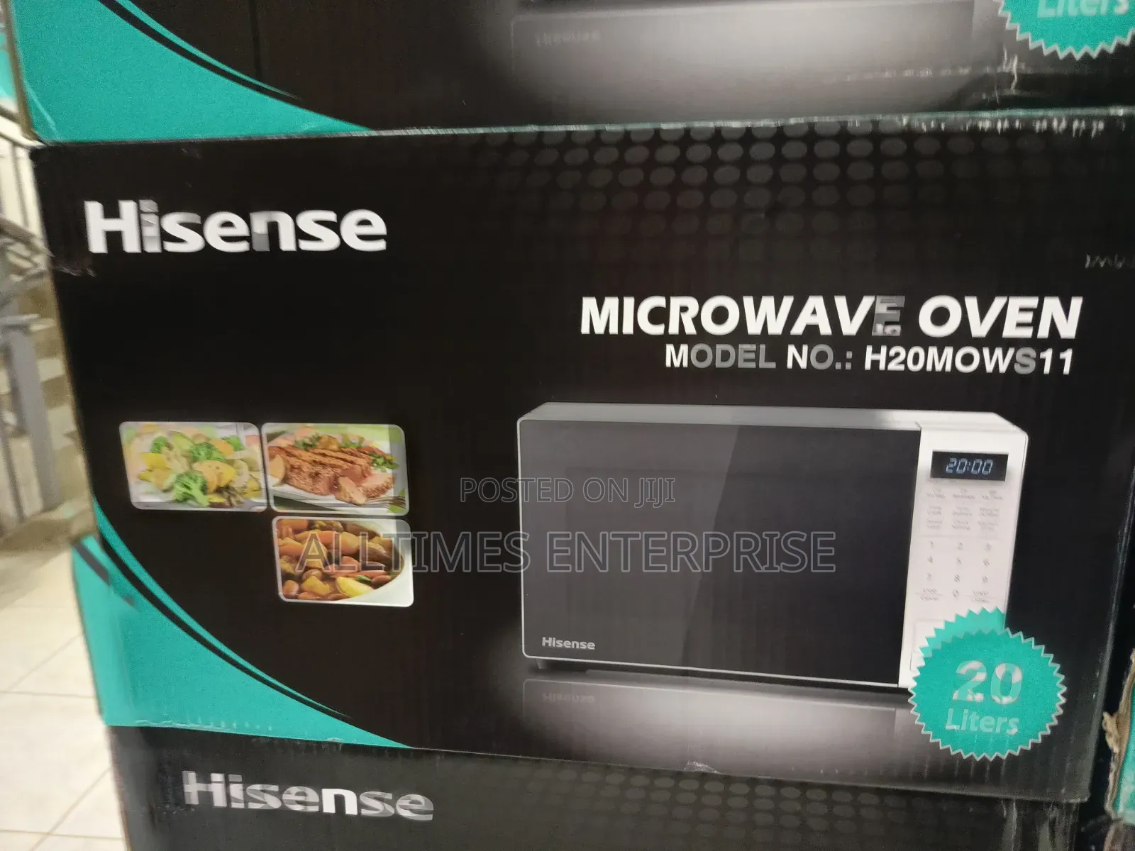 Hisense 20 Liters Digital Microwave White