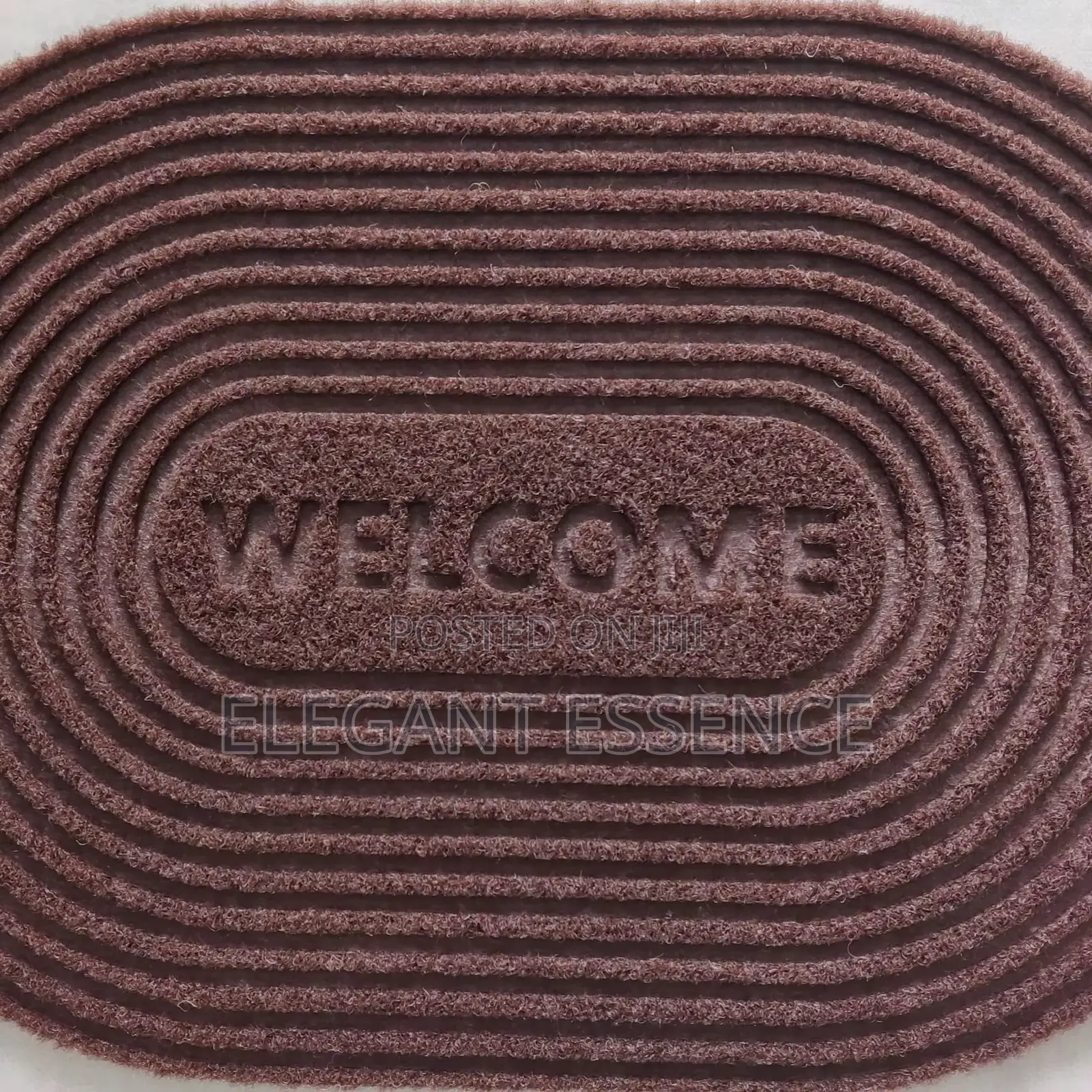 Oval Door Mat Rubber Bottom Size 40cm* 60cm