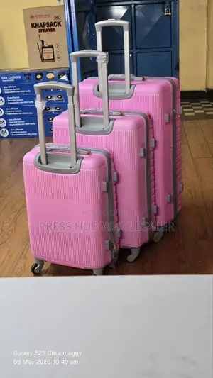 Luxury 3pcs Hard Shell Travel Suitcase Set With 360° Wheels