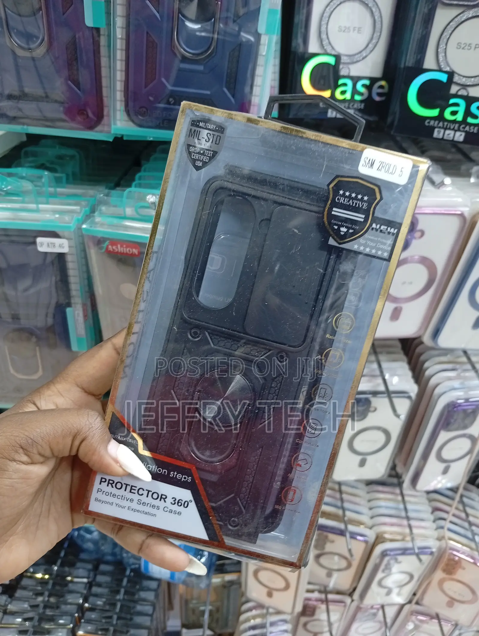 Samsung Galaxy Z Fold 5 Black Armored Case