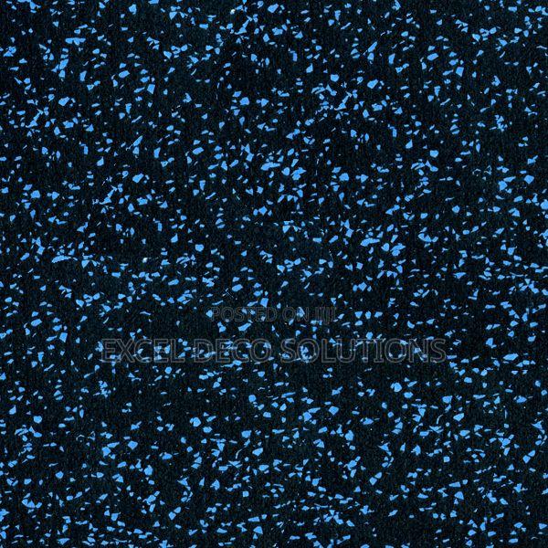 Blue Speckled Rubber Mat – Stylish Durable Gym Flooring