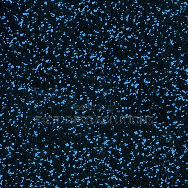 Blue Speckled Rubber Mat – Stylish Durable Gym Flooring