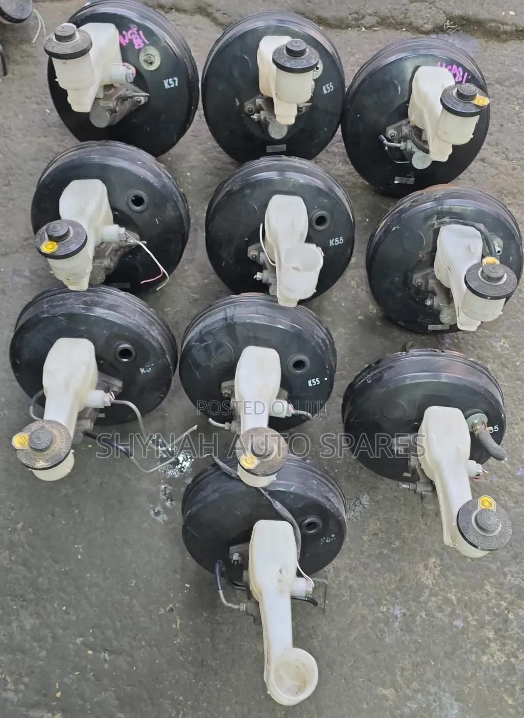 Sienta Old Shape Brake Booster and Brake Master Cylinder Complete