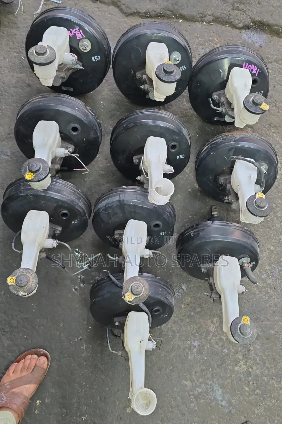 Sienta Old Shape Brake Booster and Brake Master Cylinder Complete