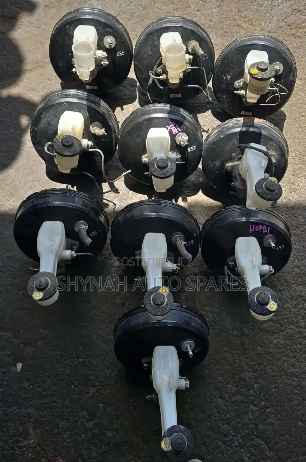 Sienta Old Shape Brake Booster and Brake Master Cylinder Complete