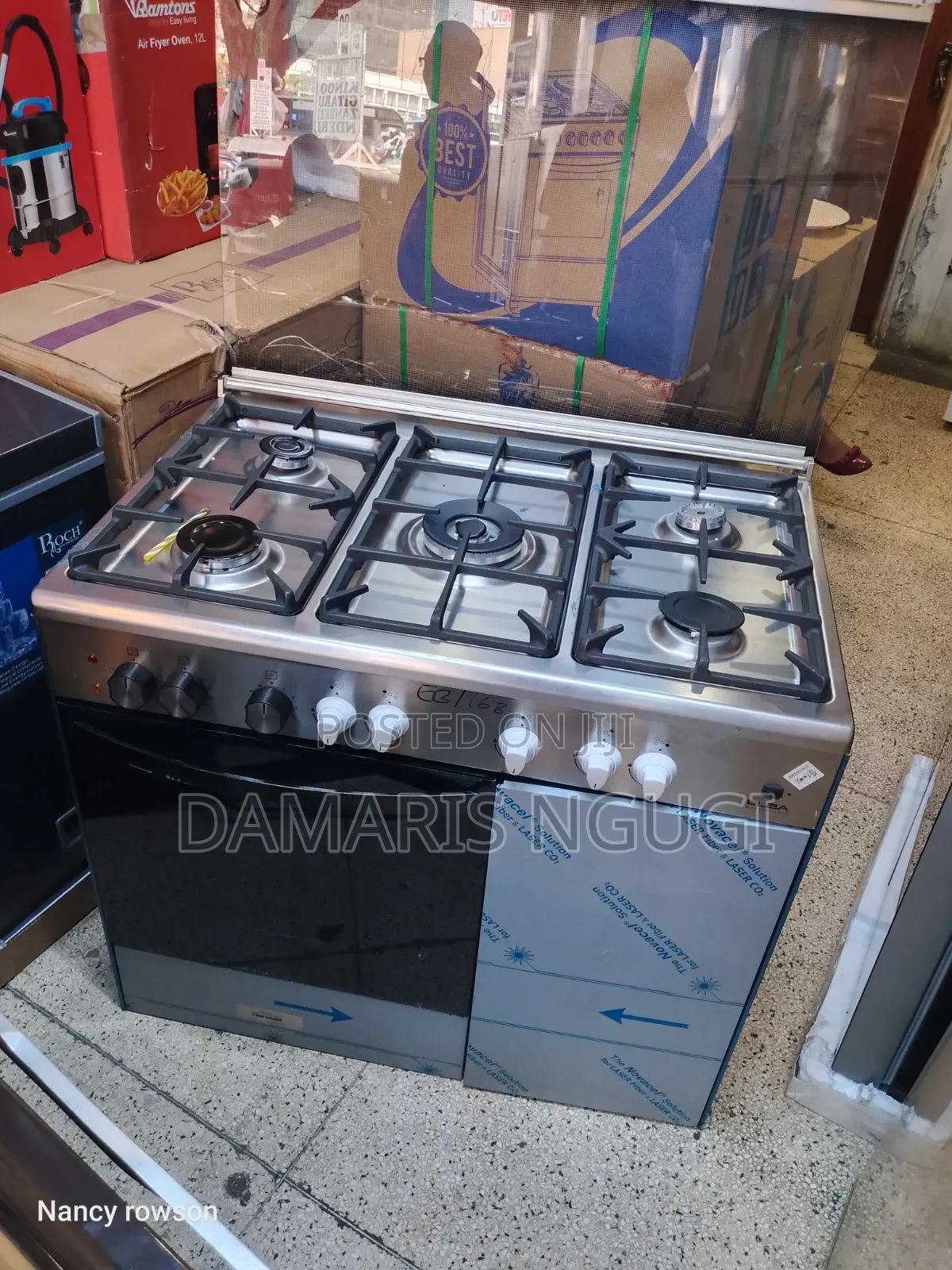 All Gas Burners an Electric Oven ( Elba ) With Wok Burner