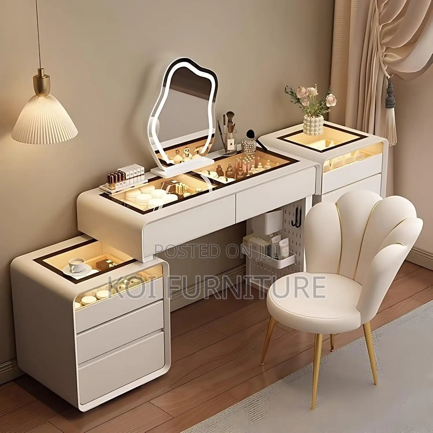 Dressers; Mgkonne Makeup Beauty Vanity Set Dressing Table