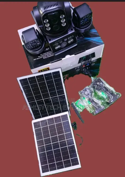 Wireless Solar CCTV Camera Kit With 2 Solar Panels