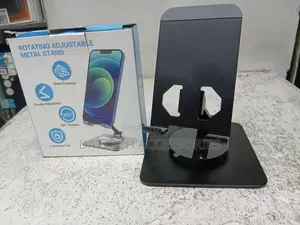 360 Rotation Aluminum Phone Holder - Adjustable Stand for 4-7" Devices