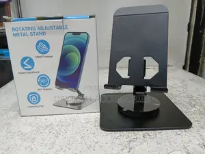 360 Rotation Aluminum Phone Holder - Adjustable Stand for 4-7" Devices