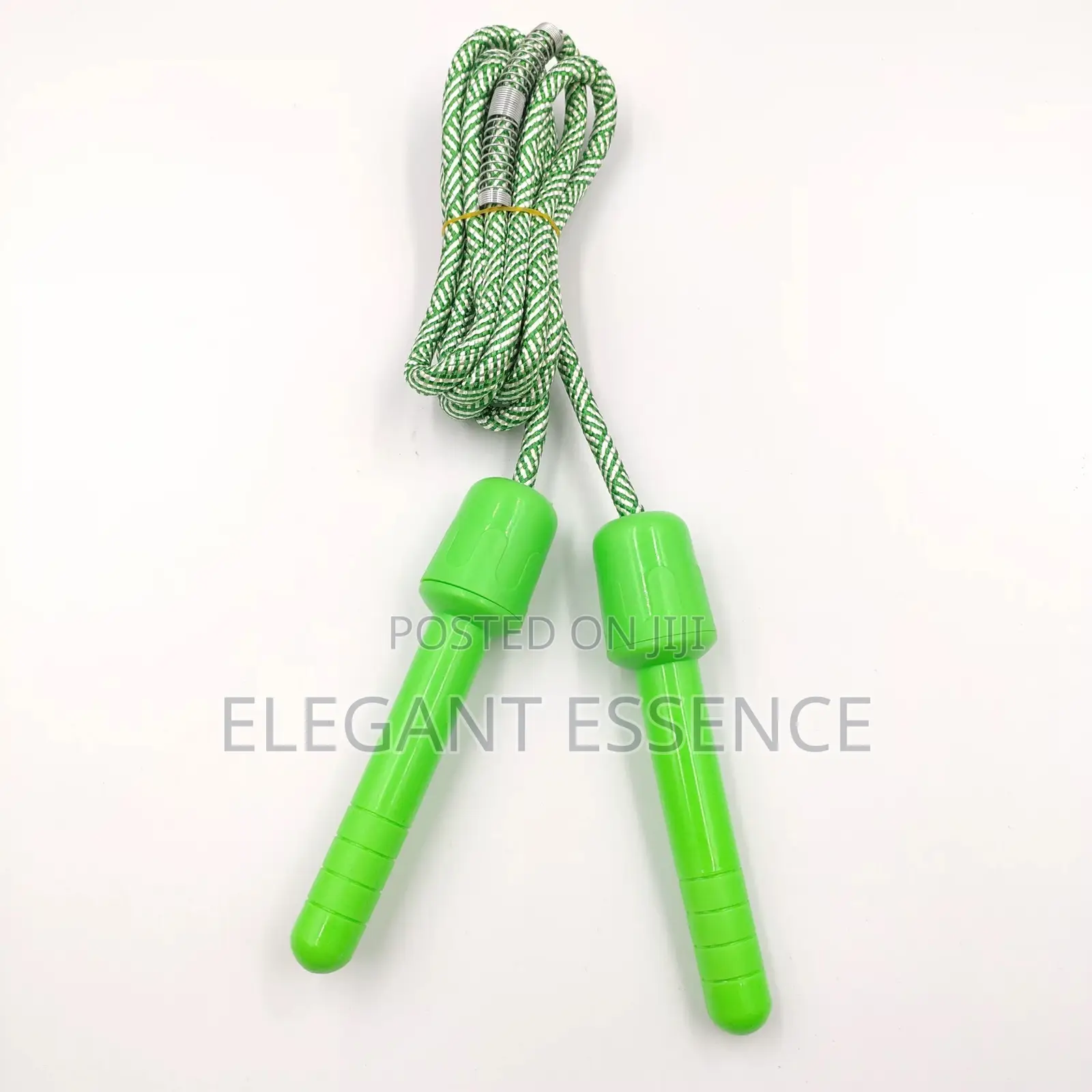 Pp Plastic Handle Polyester Cotton Braided Rope Kids Skipping Rope