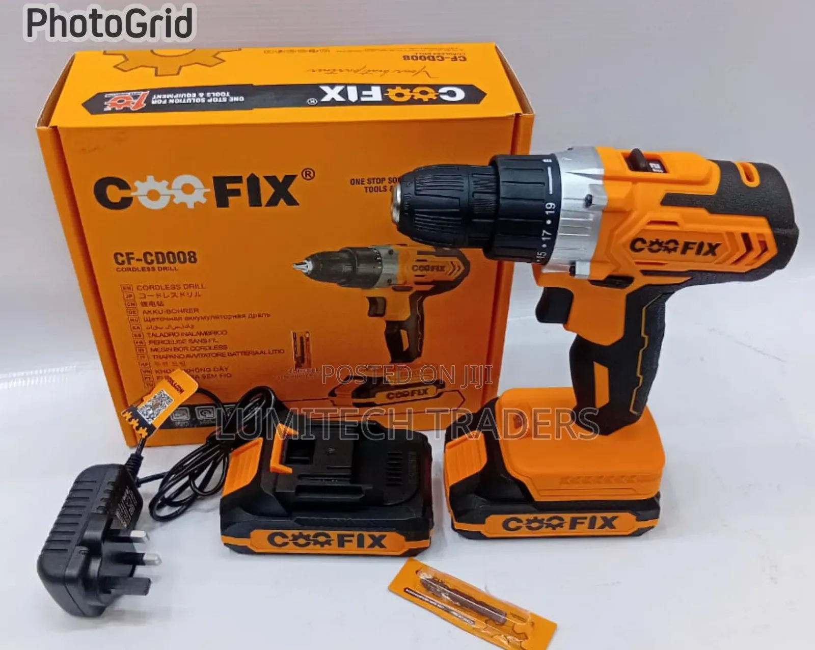 Coofix 20volts Cordless Drill With 2 Batteries