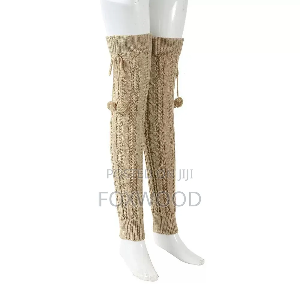 Knitted Thick Leg Warmers Pair