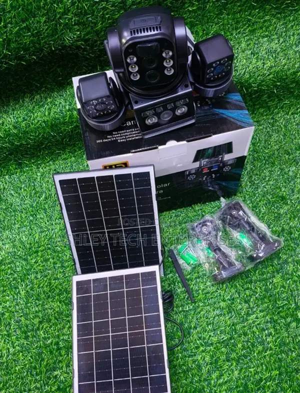 Smart Solar Security Camera Kit With Dual Solar Charging