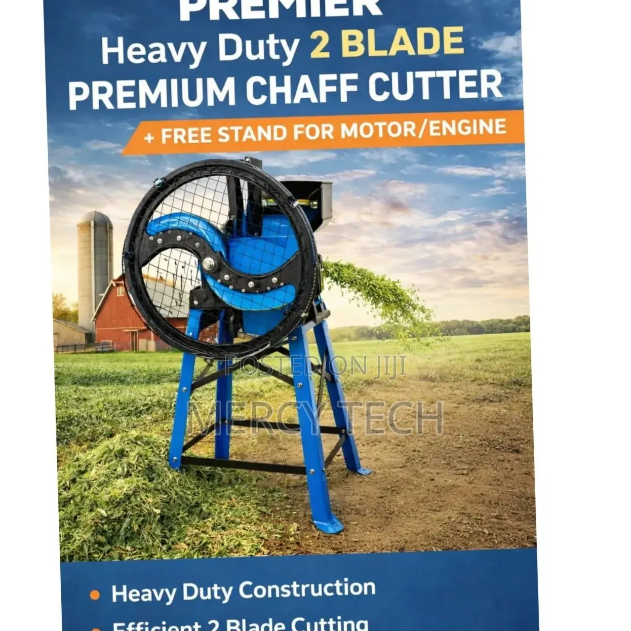 Premier Heavy Duty 2-Blade Chaff Cutter