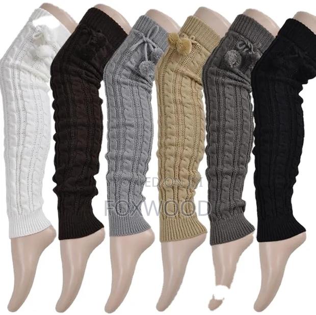 Knitted Thick Leg Warmers Pair