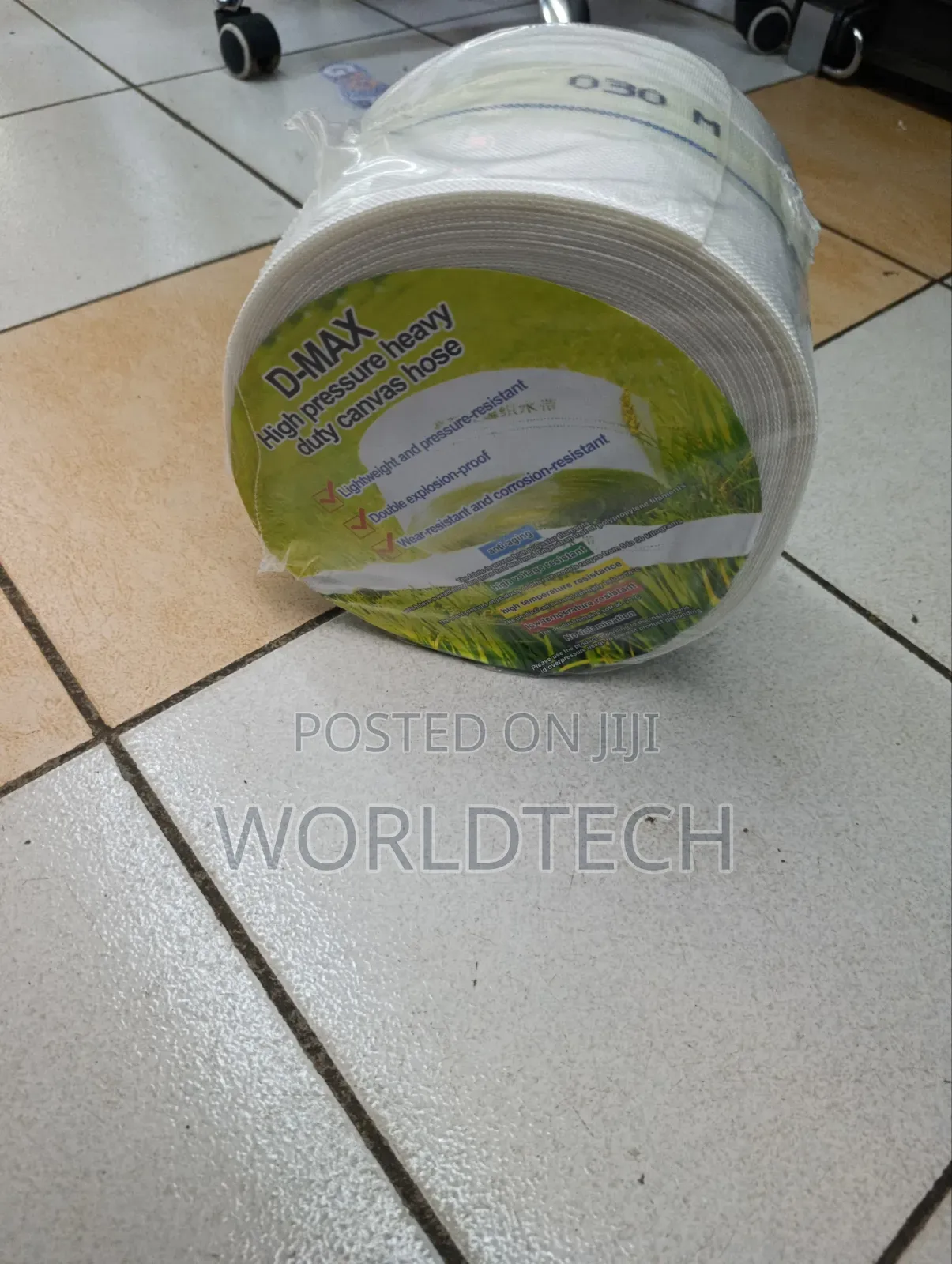 3" 30m Canvas High Pressure Heavy Duty Pipe /3" 30 M Dmax Canvas Pipe
