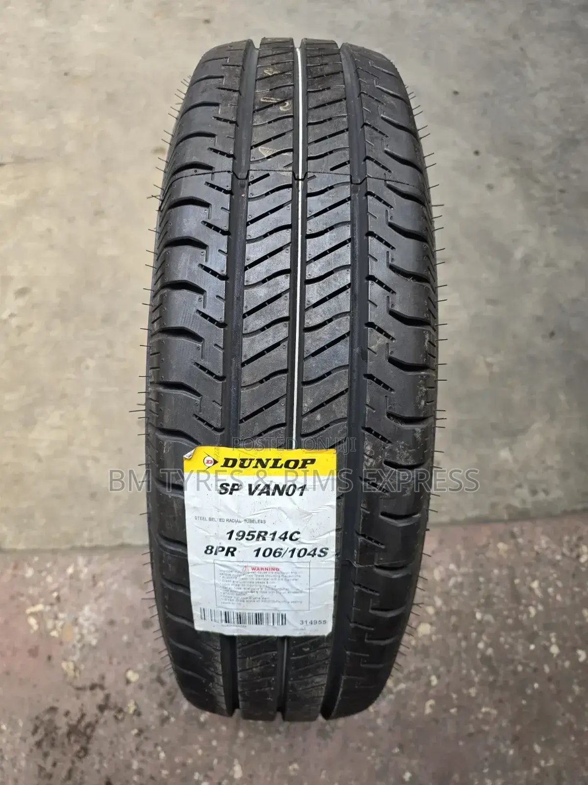 195 R14 Dunlop Tyres (Thailand)