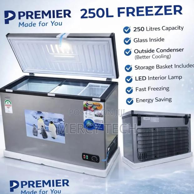 Premier 250l Chest Freezer - main view
