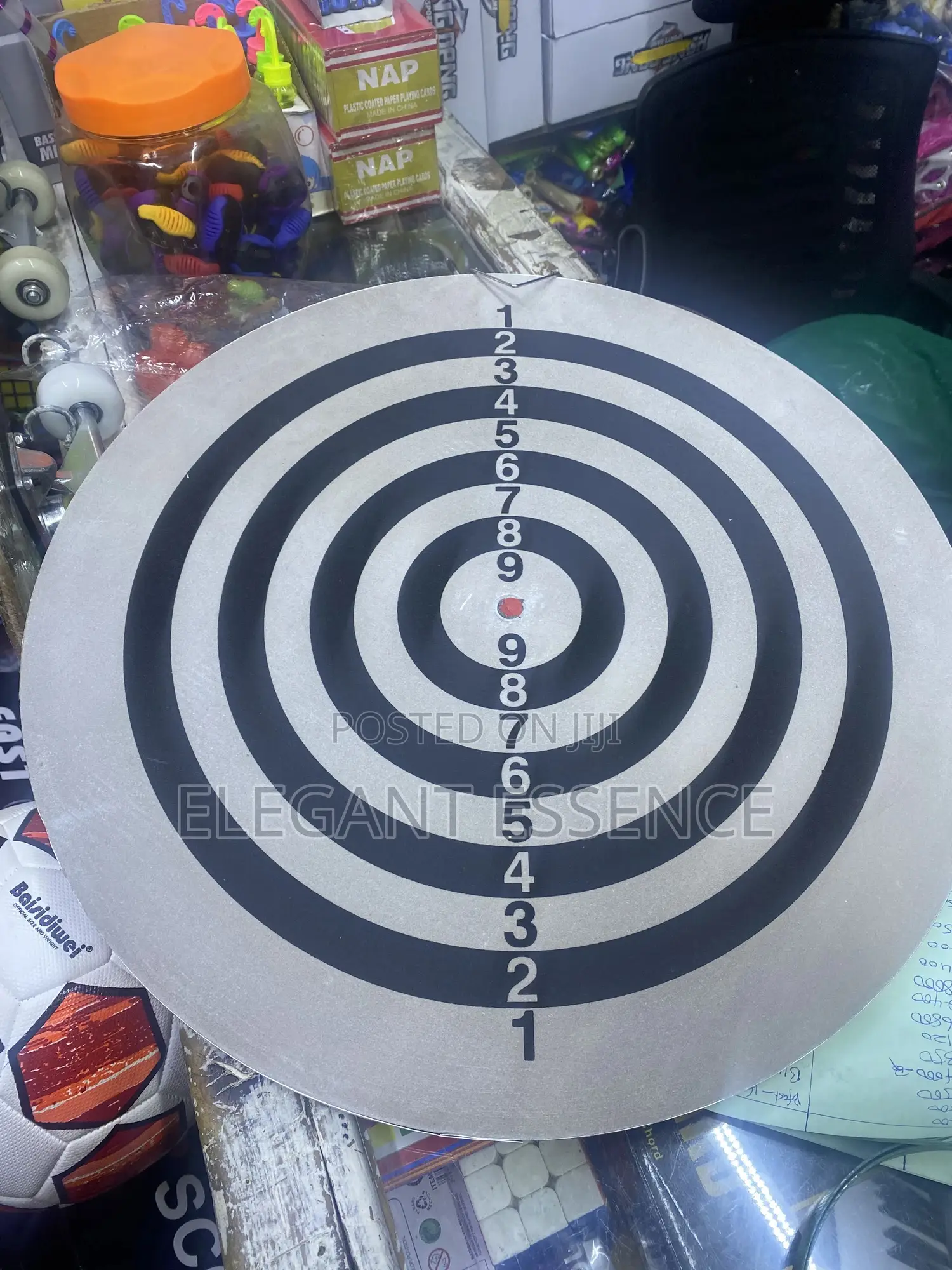 Professional Dartboard Double Sided 18" Dart Game Set Target 6 Darts