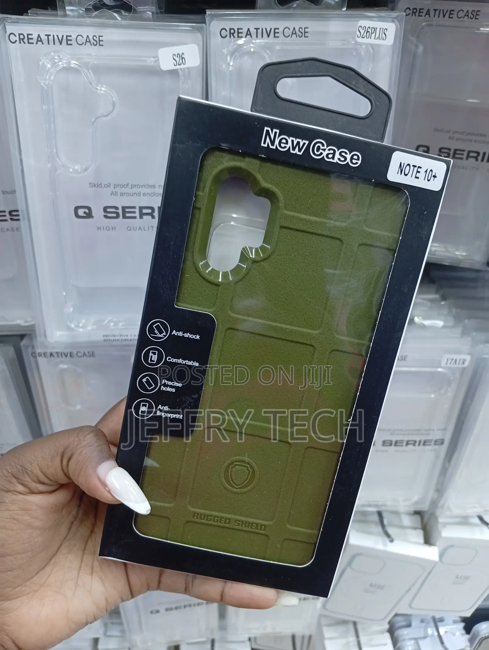 Samsung Galaxy Note 10+ Olive Green, Matte Finish Case