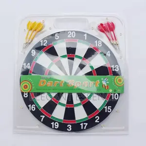 17” Darts Paper Dartboard Set and Custom Dart Target 6 Darts