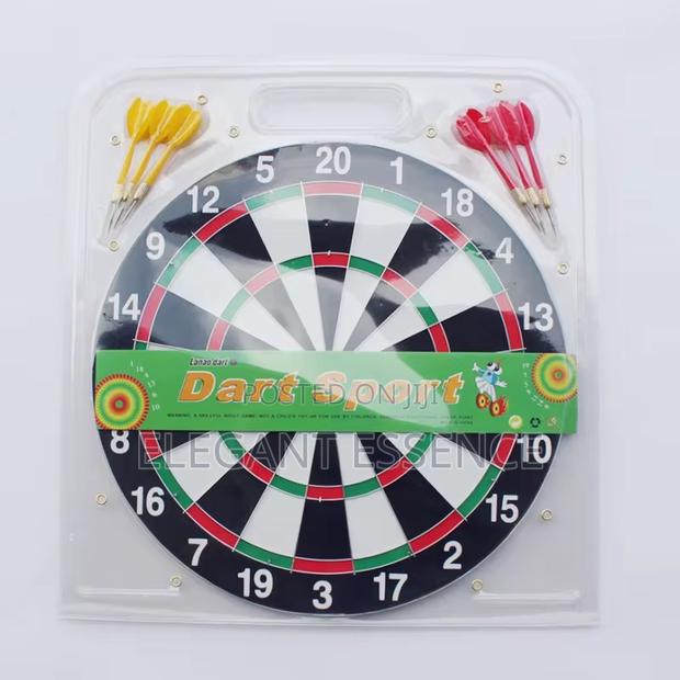 17” Darts Paper Dartboard Set and Custom Dart Target 6 Darts