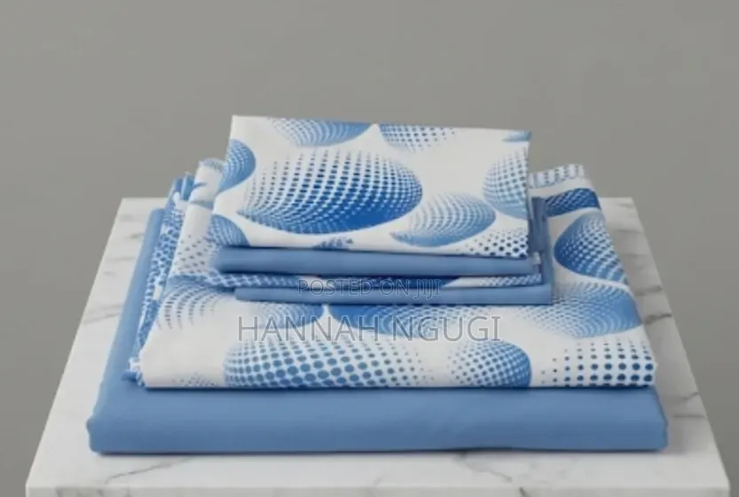 Premium Pure Cotton Bedsheets (7×8) : 2 Bedsheets 4 Pillow Cases