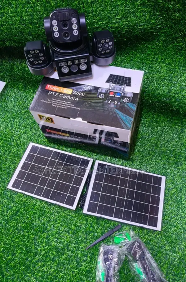 V380pro Smart Solar CCTV Camera – Dual Lens 4g Outdoor Camera.