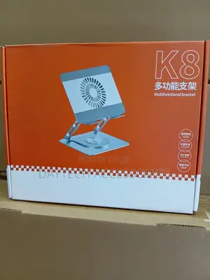 Multifunctional Aluminum Laptop Stand With a Built-in Cooling Fan