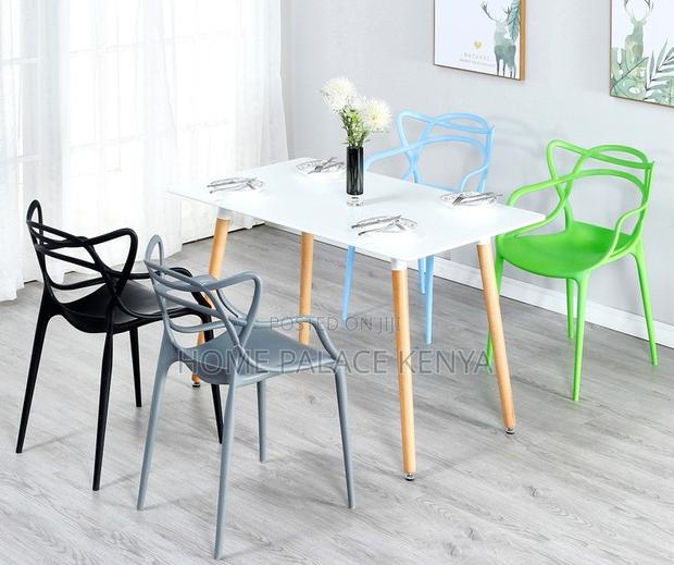 Dining Chair: Ventilated Cat-Ear Plastic Stackable Chair - thumbnail 15