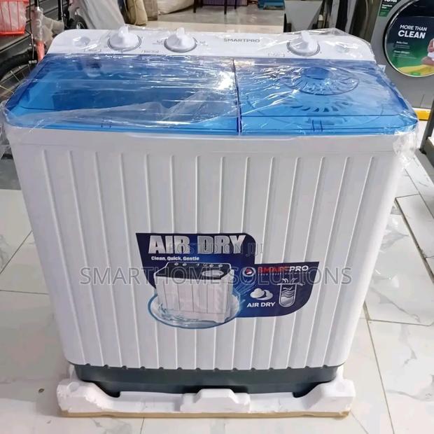 Smartpro 8kgs Twin Tub Washing Machine, White - main view