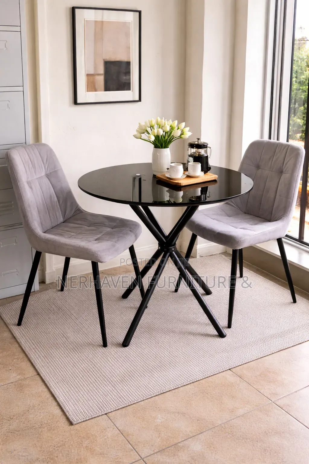 2 Seater Dining - Glass Top