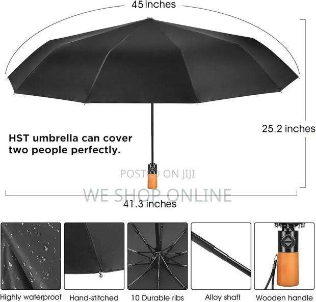 Large Reinforced Automatic Umbrella - thumbnail 2