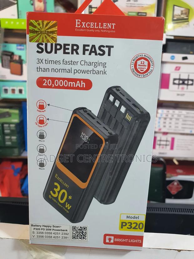 Super Fast 20000mah Power Bank