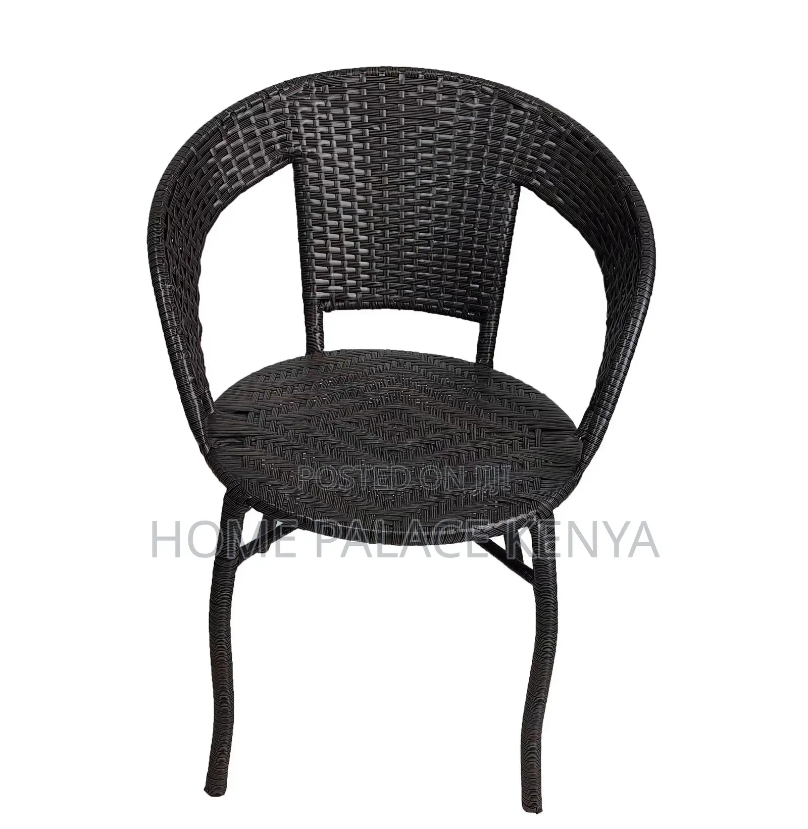 Outdoor Set: Stylish Plastic Weave Rattan Chair and Table