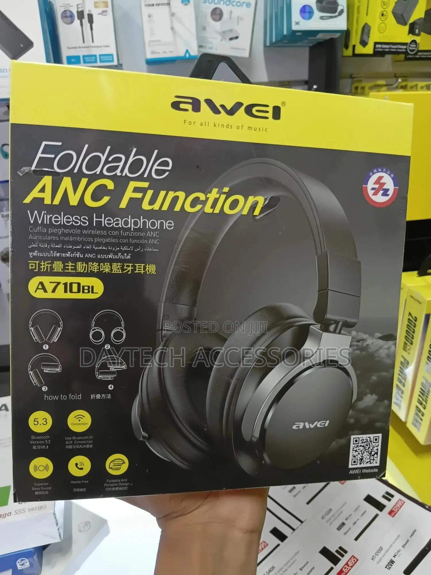 Awei Anc A710bl Wireless Bluetooth Headphones Bluetooth 5.0.