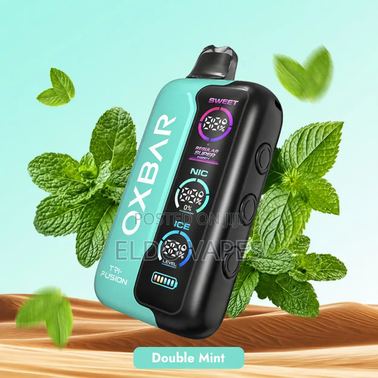 Oxbar Tri-Fusion 45000 Puffs Rechargeable Vape - Double Mint