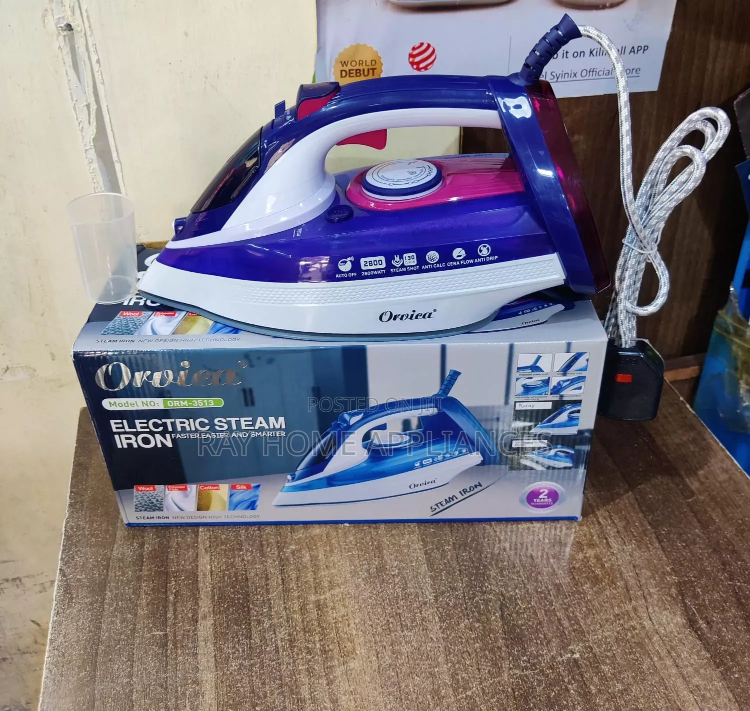 Orvica Heavy Duty Commercial Steam Iron