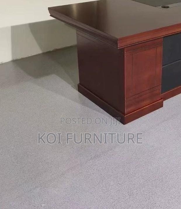 Office Desk; 1.6m Antique Mahogany Executive Desk - thumbnail 3