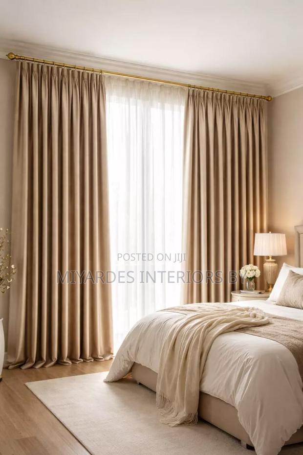 Beige Blackout Curtains: Custom Made Timeless Neutral Elegance
