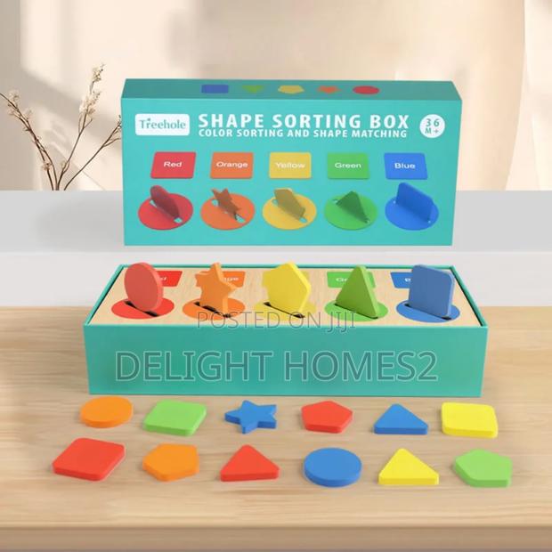Wooden Shape Sorting Box - thumbnail 2