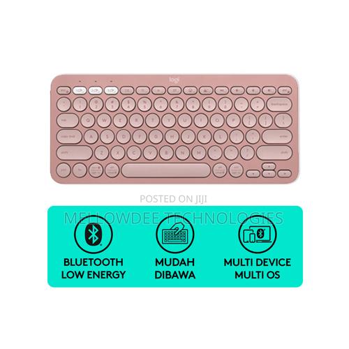 Logitech K380s Multi-Device Bluetooth Keyboard Tonal Rose