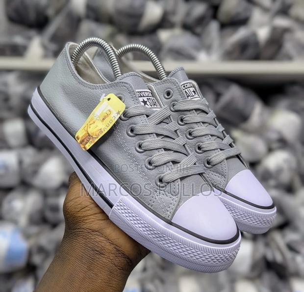 Leather Converse Grey - thumbnail 3