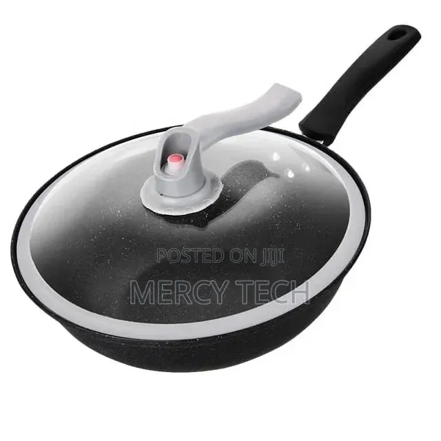 Non-Stick Aluminum Cookware Set With Glass Lids
