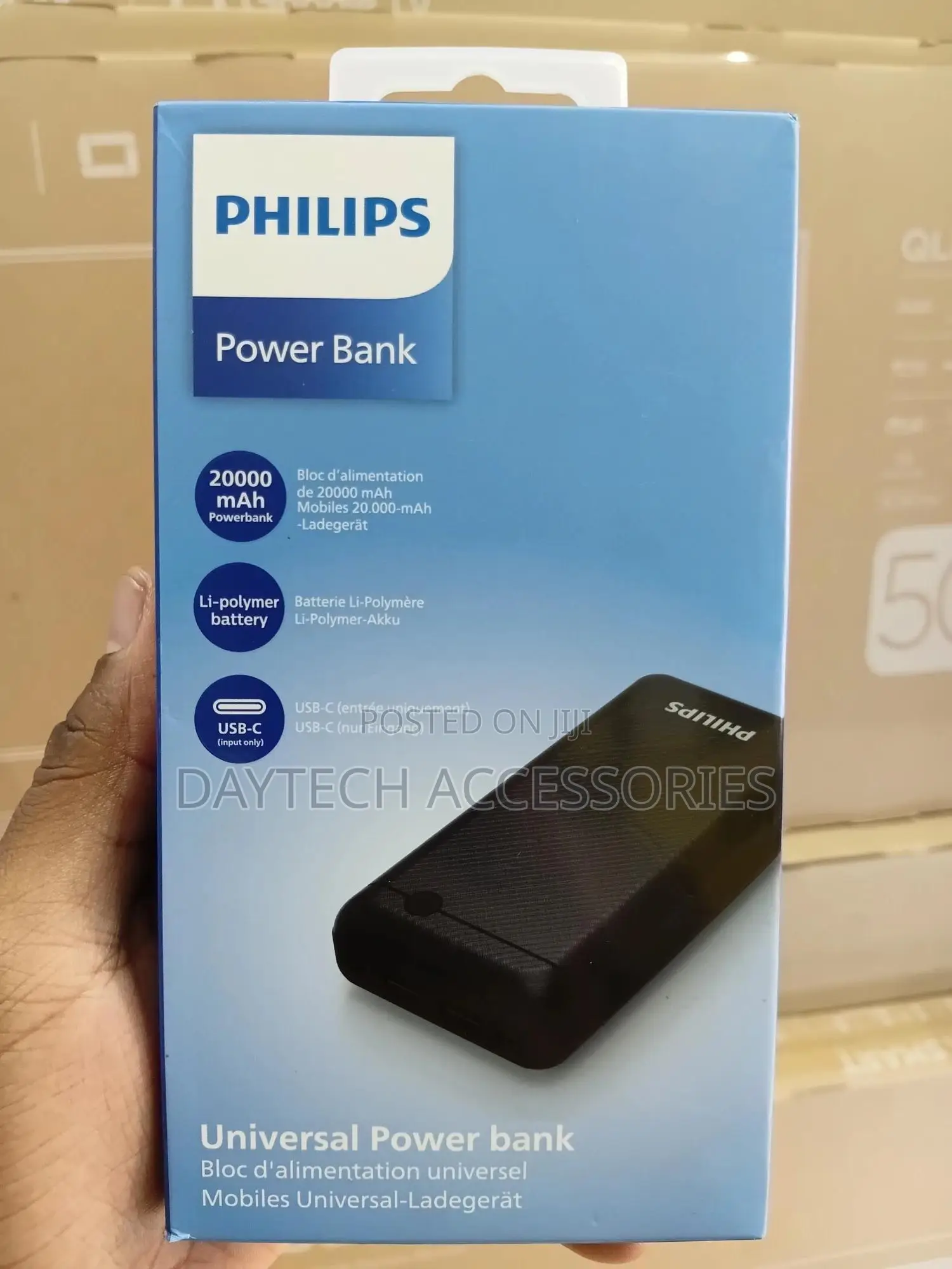 Philips Dlp1720cb/97 20000 Mah Power Bank (Lithium Polymer)