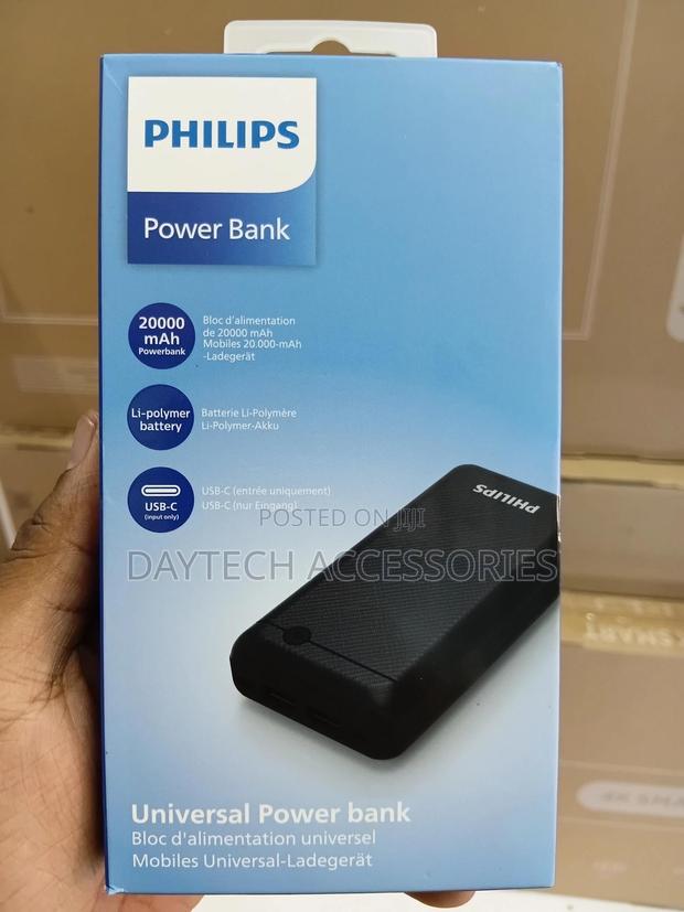 Philips Dlp1720 Cb 20000 Mah Powerbank - Black - thumbnail 3