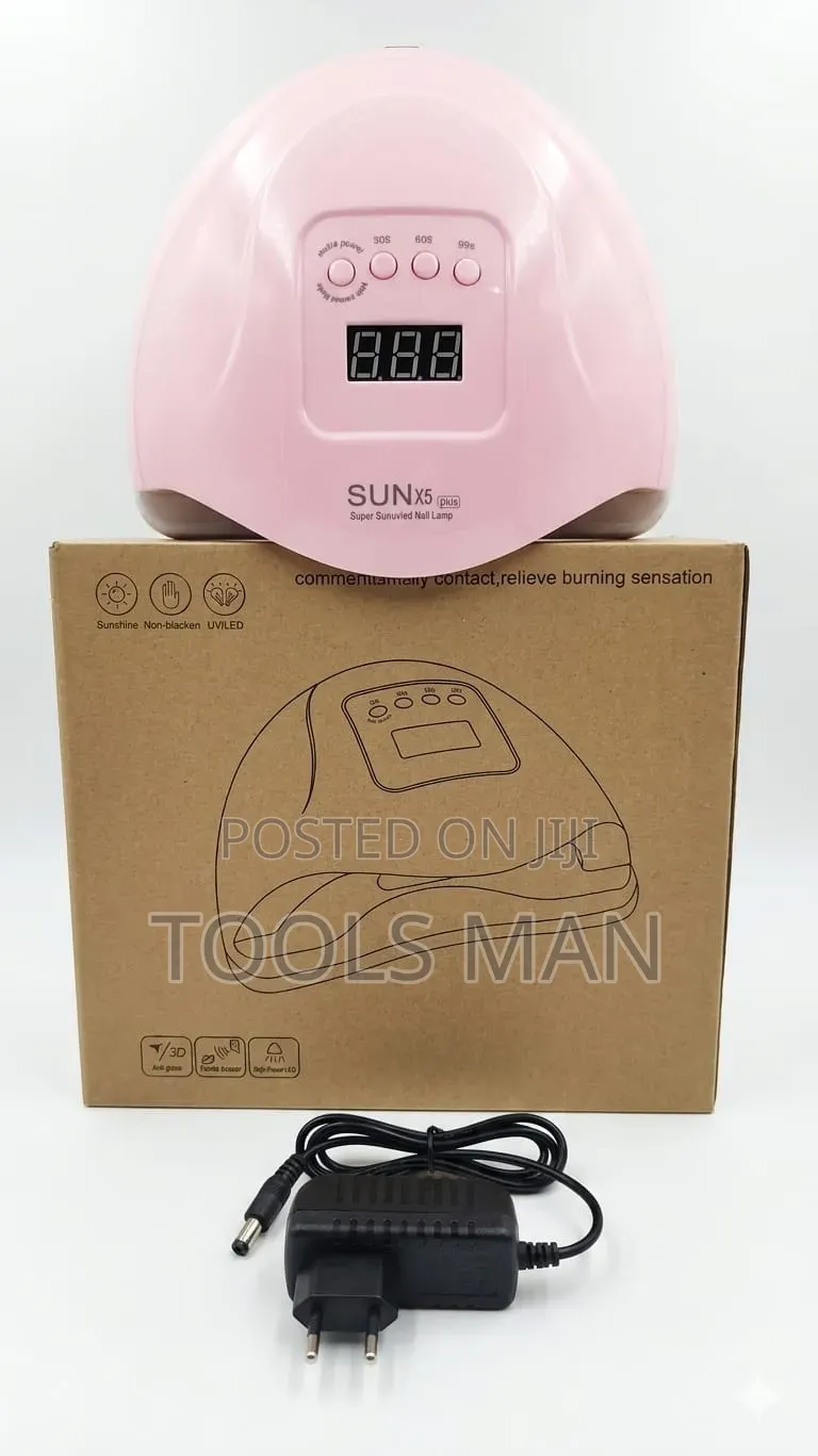 Sun X5 Plus Professional Uv Led Nail Lamp Gel Cure Light 80w Pink.