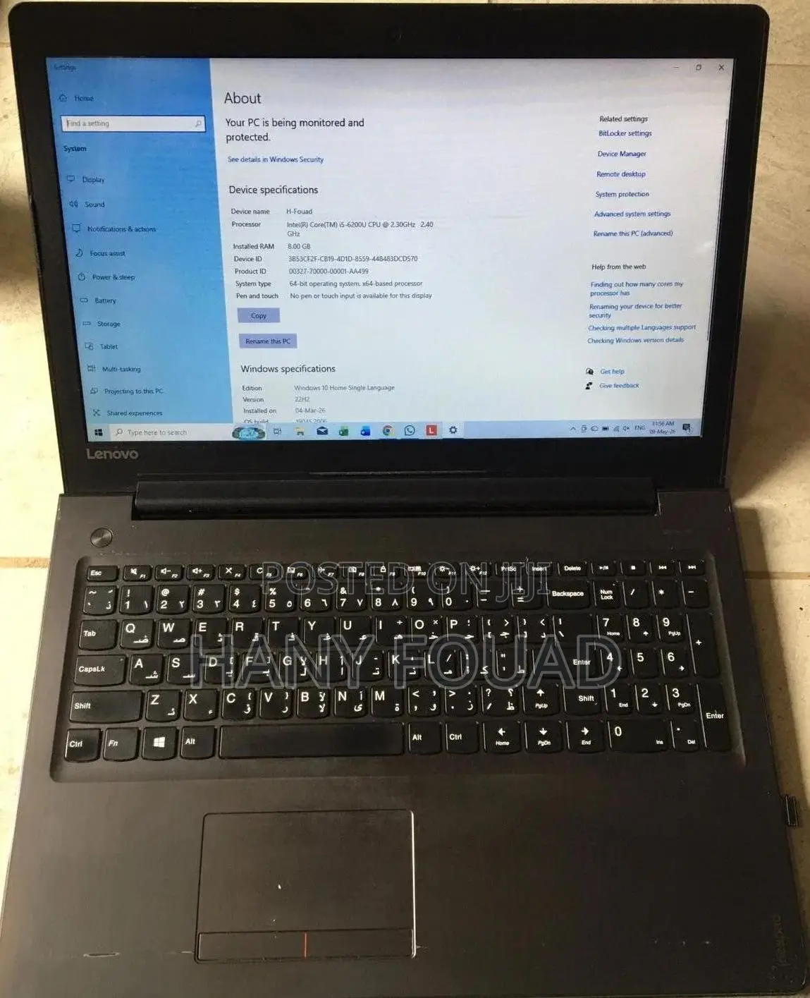 Laptop Lenovo IdeaPad 310 8GB Intel Core i5 HDD 1T